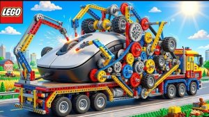Я построил гигантский мобильный гараж для ремонта автомобилей LEGO Technic!| Забавный эксперимент