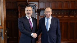 Министр иностранных дел С.В.Лавров с Министром иностранных дел Турции Х.Фиданом, Москва 16 июня 2026