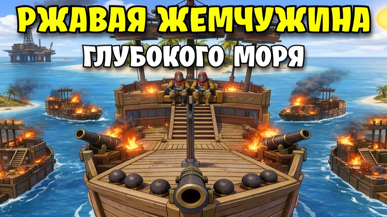 РЖАВАЯ ЖЕМЧУЖИНА ГЛУБОКОГО МОРЯ | ДУО ПИРАТОВ ЗАХВАТИЛО DEEP SEA в РАСТ/RUST - SOTKA смотреть онлайн