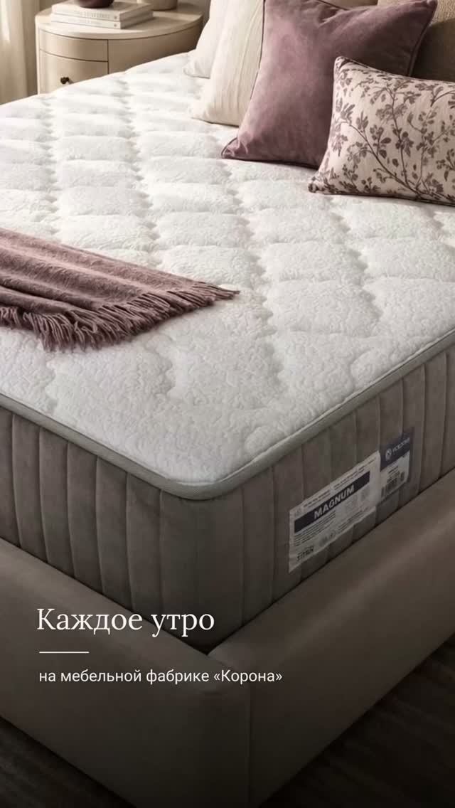 Каждое утро на мебельной фабрике «Корона»