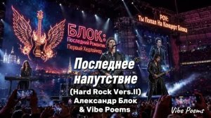 Последнее напутствие (Hard Rock Vers.II) Александр Блок & Vibe Poems