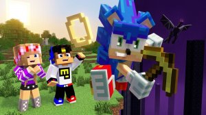 МОЙ ДРОН снял СОНИК в МАЙНКРАФТ НУБ И ПРО ЭВОЛЮЦИЯ ВИДЕО MINECRAFT Евгенбро
