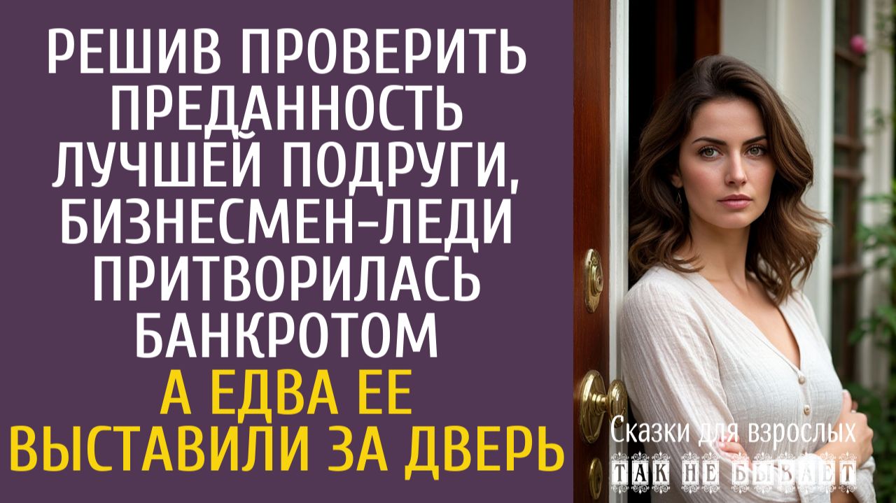 Истории из жизни: Решив проверить преданность лучшей подруги, бизнесмен-леди притворилась банкротом… смотреть онлайн