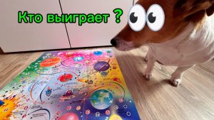 Скай и Вика играют в настольную игру ☺️