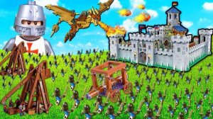 Эпичная ОСАДА средневекового ЗАМКА из LEGO !