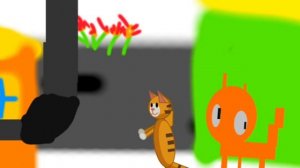 orange cat aggression animated music video