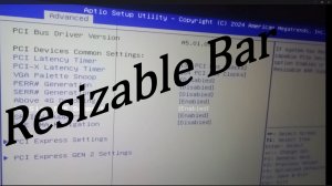 Активация функции ReSizableBar для видеокарты и её прошивка в биос/bios | ReBar