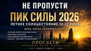 ЛЕТНЕЕ СОЛНЦЕСТОЯНИЕ 2026: ПИК СИЛЫ, ВРАТА СВЕТА И ПРАКТИКИ ДЛЯ ЗАРЯДКИ НА ГОД