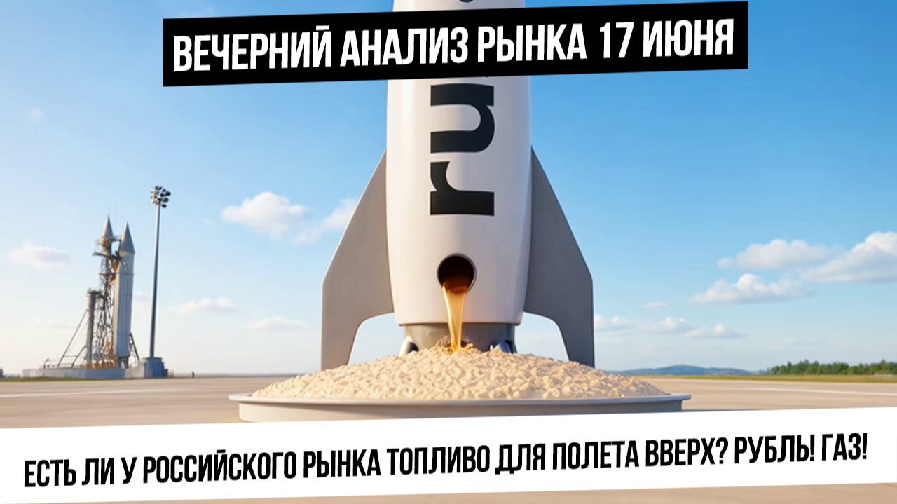 Вечерний анализ рынка 17 июня. Есть ли у рынка РФ топливо для роста! Рубль! Нефть! Газ! Ставка в США смотреть онлайн