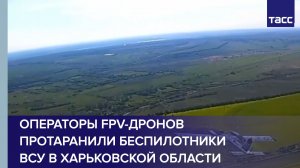 Операторы FPV-дронов протаранили беспилотники ВСУ в Харьковской области