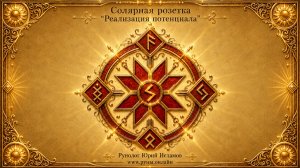 Солярная розетка «Реализация потенциала». Рунический скрипт для раскрытия личностного потенциала.