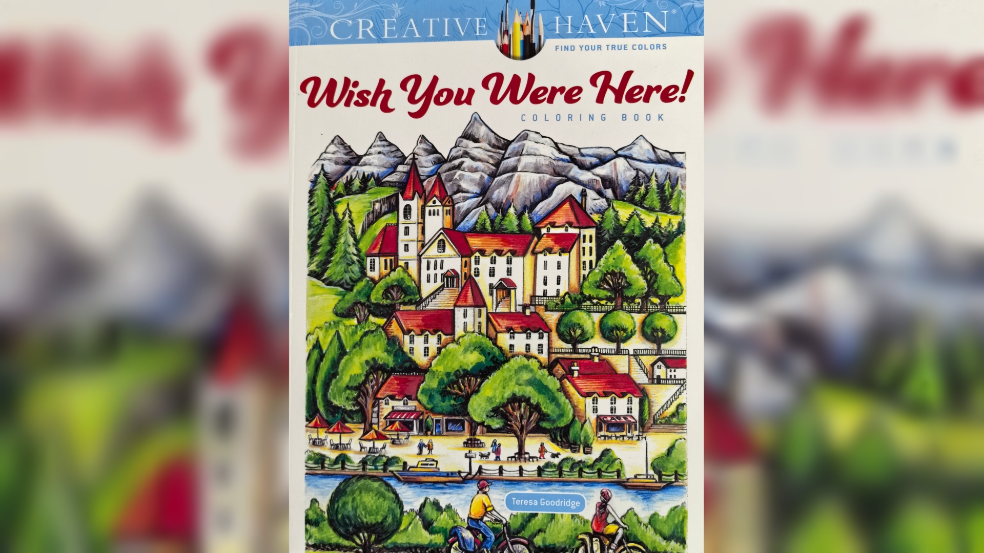 Листалка раскраски Creative Haven Wish You Were Here