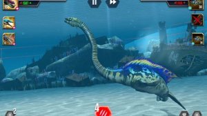 Я прошла схватку, просто так « Я играю в Jurassic world the Game «