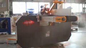 Станок ленточно-делительный HIGH POINT HP-12E. Показательная работа Хай Поинт в цеху деревообработки