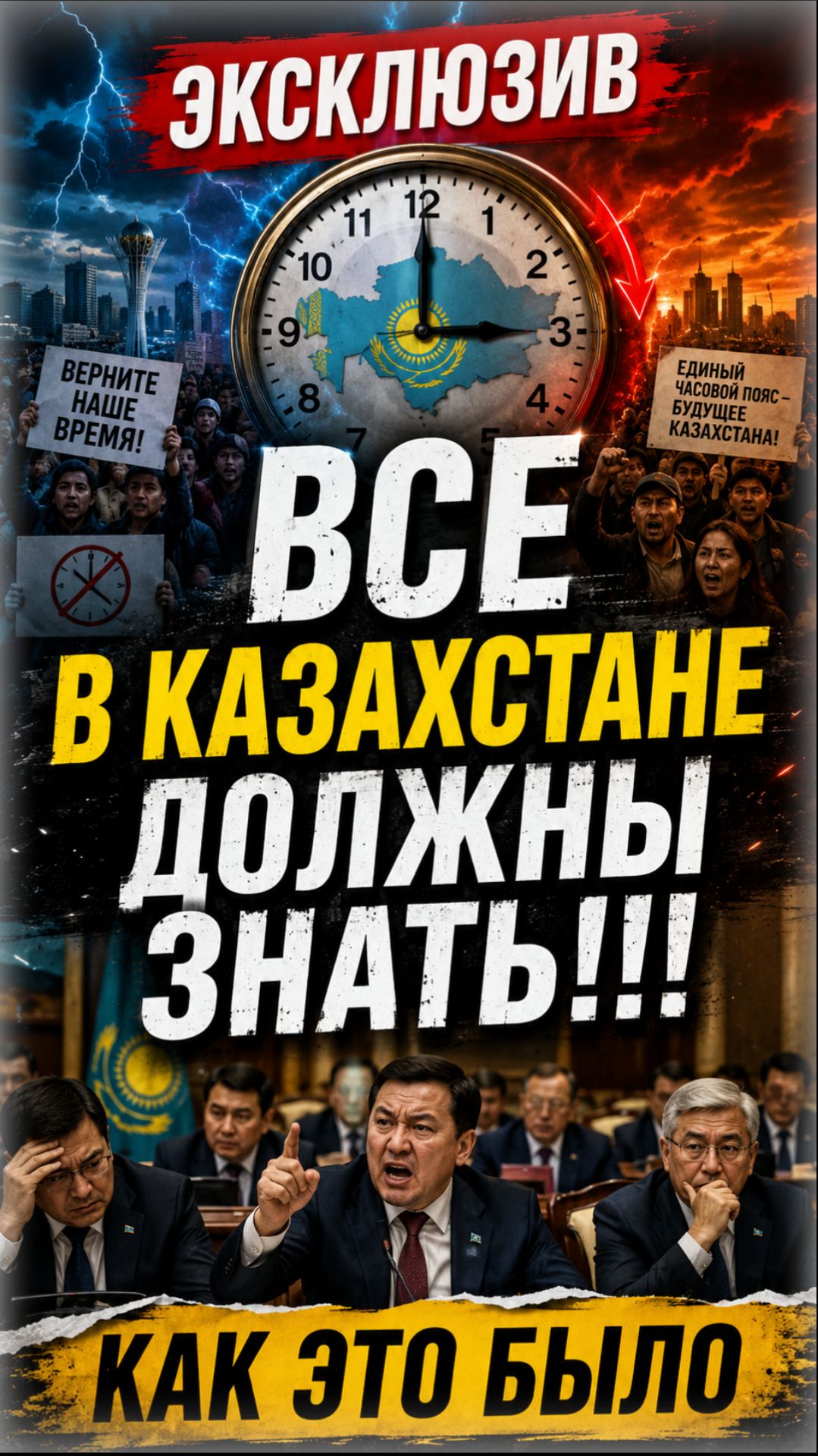 «ЖУТКОЕ НЕУДОБСТВО!» 💥 Как меняли время в Казахстане: Откровенное признание депутата