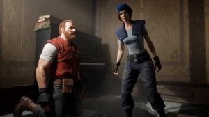 resident evil Barry Saving Jill?