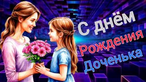 С Днём Рождения, доченька! Красивое музыкальное видео поздравление. красивая песня