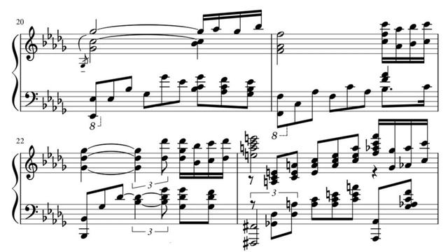 Rachmaninoff- Rhapsody on a thema by Paganini, transcription only for piano