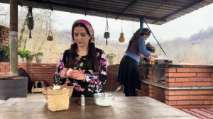 Выпечка хлеба в глиняном горшочке с жареной курицей Азербайджанская   Деревенская Кухня  Рецепты