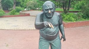 Прогулки по Москве. Аллея звезд на Мосфильмовской. Утренняя прогулка- пробежка