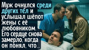 Муж очнулся среди других тел и услышал шёпот жены с любовником. Его сердце снова замерло, когда он