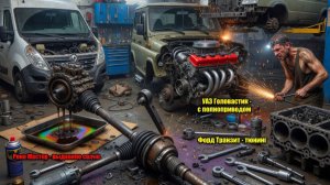 Подборка Жесть на СТО #77-78.Вкисший Трипод.Тюнинг УАЗа.Рено Мастер,выдавило сальник.Засада с Фордом