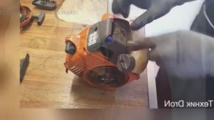 ОЖИВИЛ ХУСКВАРНУ Husgvarna 128R залегло кольцо полный ремонт
