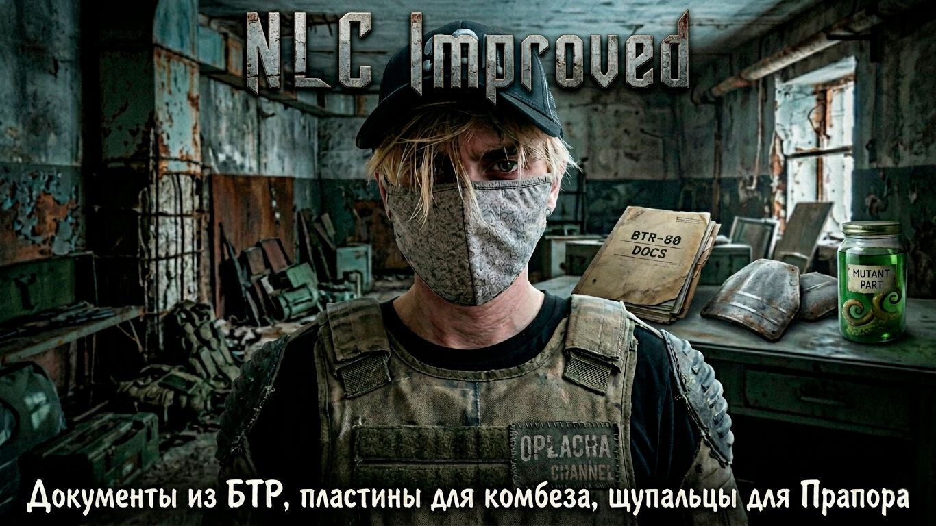 S.T.A.L.K.E.R.-NLC Improved➤Квесты➤Ящик из БТР,Пластины для Комбеза,Щупальцы для Прапора