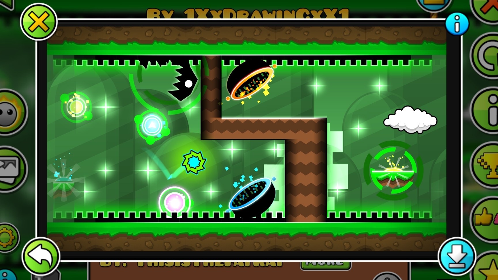 Я прошёл fernanfloo 2 в geometry dash