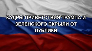 Кадры приветствия Трампа и Зеленского скрыли от публики