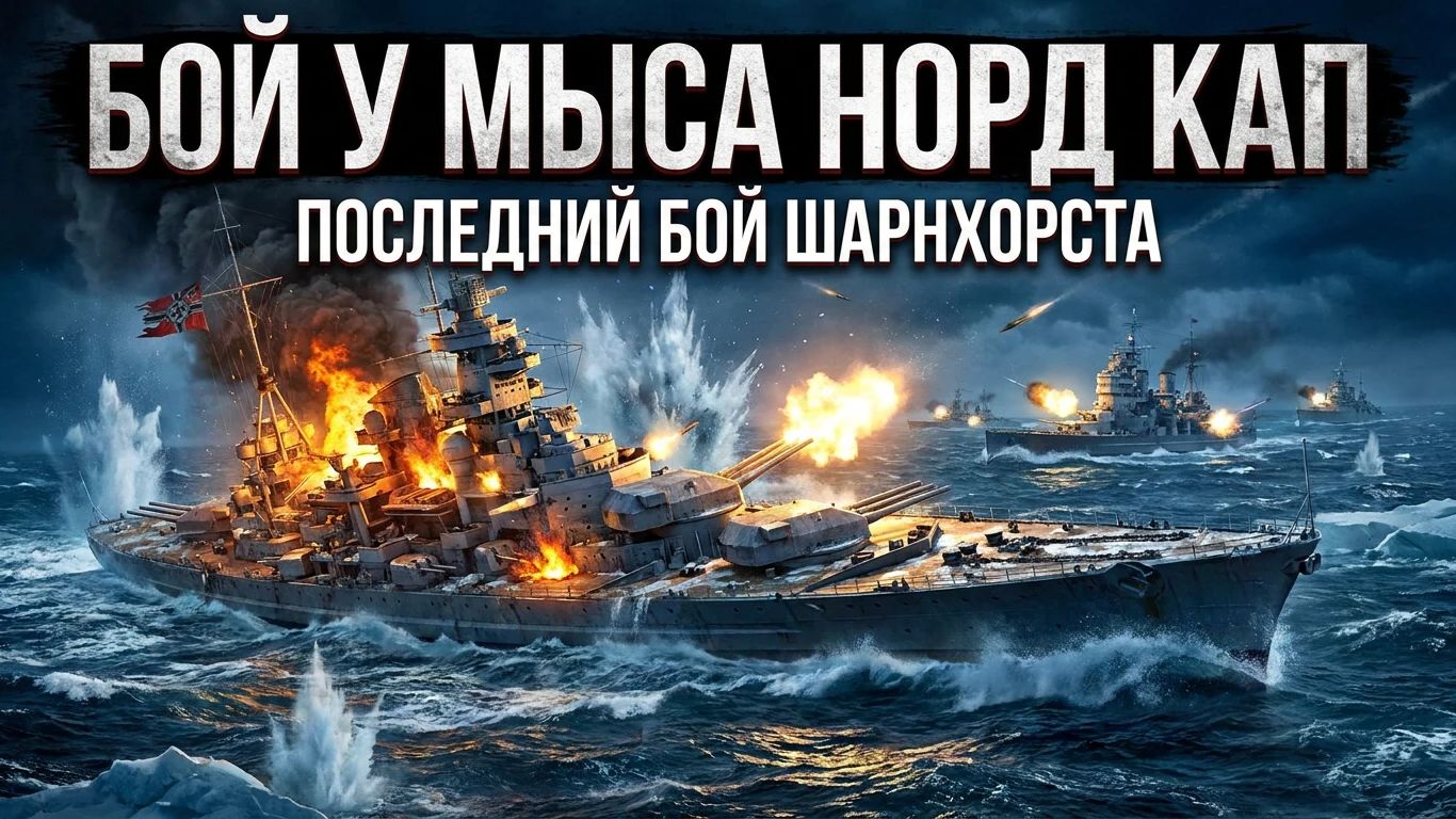 Бой у мыса Норд Кап. Гибель Шарнхорста смотреть онлайн