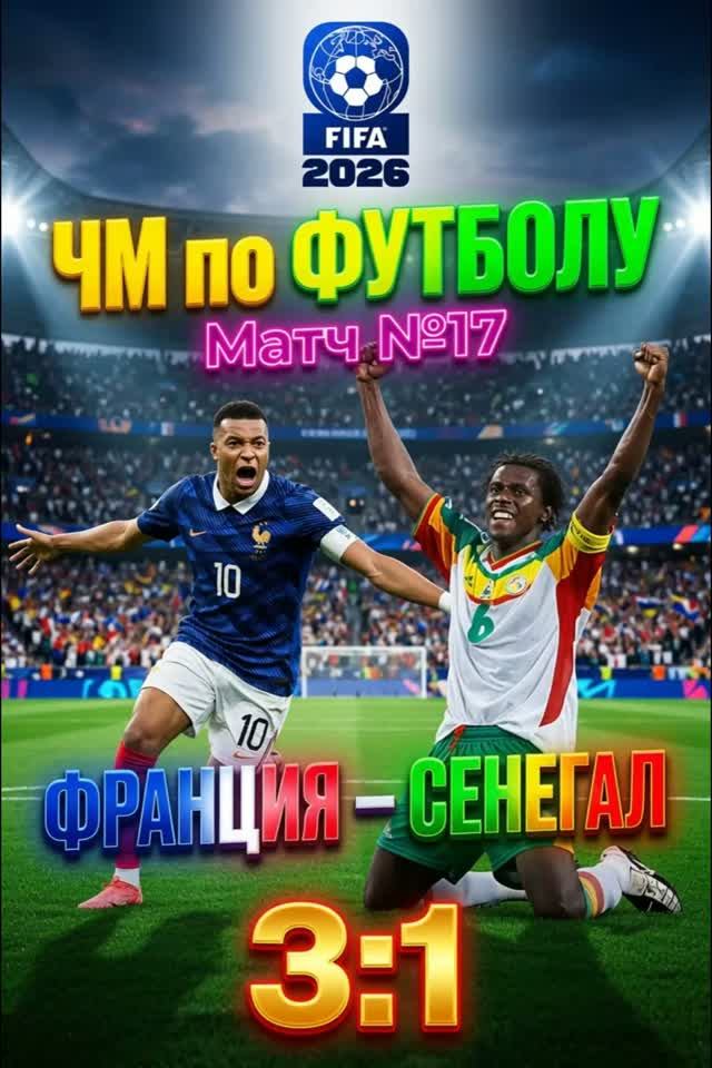 ДУБЛЬ МБАППЕ! ФРАНЦИЯ — СЕНЕГАЛ 3:1 | #футбол, #sport, #спорт