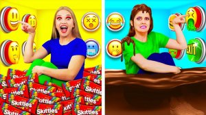 1000 Загадочных Кнопок и Только Одна Тебя Спасет # Съедобная Битва от Fun Challenge