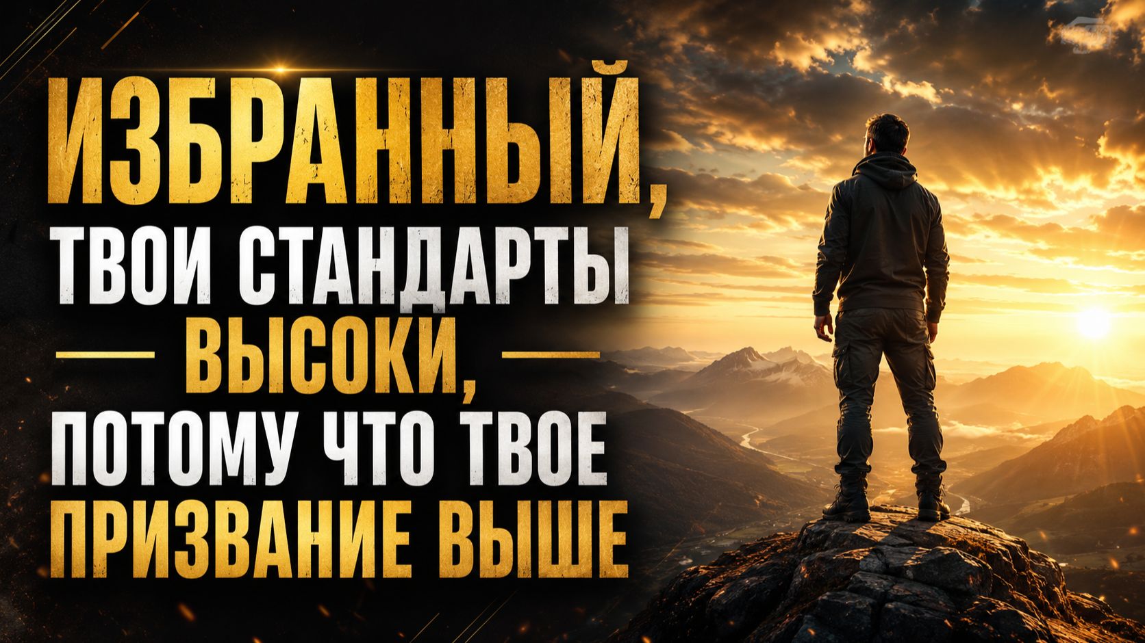 Избранный, твои стандарты высоки, потому что твое призвание выше