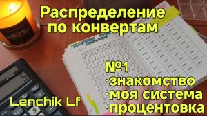 Распределение №1. Знакомство, моя система ведения бюджета, процентовки. Июнь-аванс.
