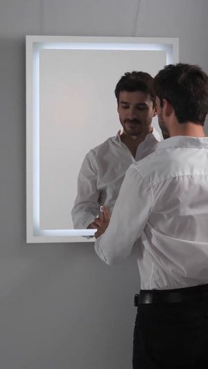 Mideon: Зеркало с подсветкой, сенсорным выключателем и регулировкой яркости!