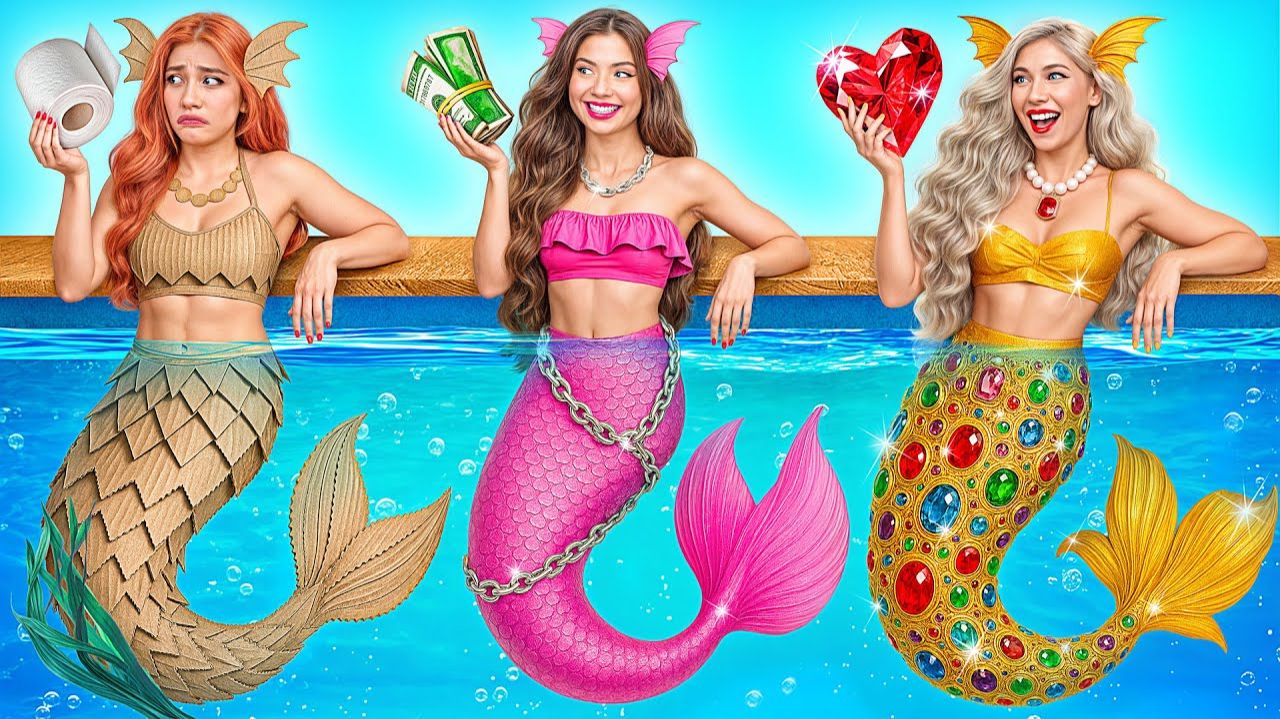 Бедная vs Богатая vs Ультра Богатая Русалка # Смешные Моменты от DO смотреть онлайн