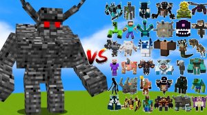 АЛЬФА МУТАНТ Голем (БЕДРОК) vs ВСЕХ Боссов Minecraft!!