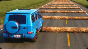 Автомобили против упавшего дерева #3 в BeamNG Drive!