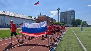 В Котовске юные спортсмены ДЮСШ №2 стали участниками Триколорного забега