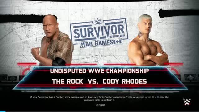 WWE The Rock vs Cody Rhodes смотреть онлайн