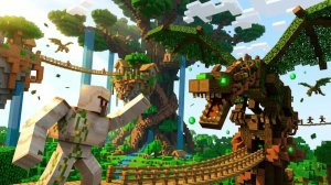 ГОЛЕМ против КОРОЛЯ КОРНЕВЫХ ДРАКОНОВ в Minecraft 🔥Битва за древо мира Minecraft! 🌿💀