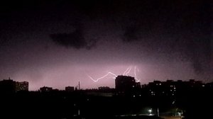 Ночная гроза 16-17 июня⚡⛈️ в Ростове-на-Дону!