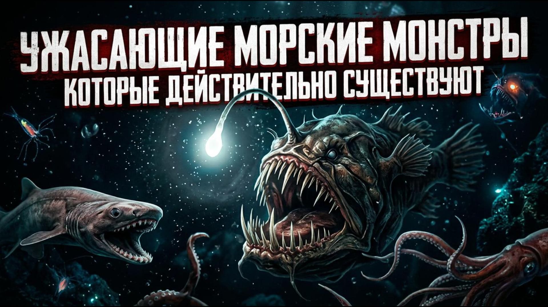 Ужасающие морские монстры, которые ДЕЙСТВИТЕЛЬНО СУЩЕСТВУЮТ!