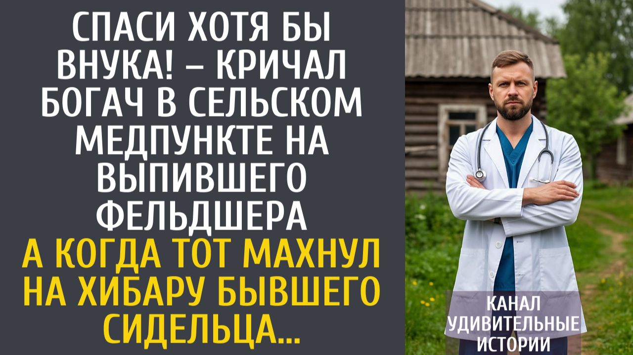 Истории из жизни Спаси хотя бы внука! – кричал богач в сельском медпункте на выпившего фельдшера… смотреть онлайн