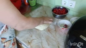 Вареники с клубникой🍓🥠На пару.