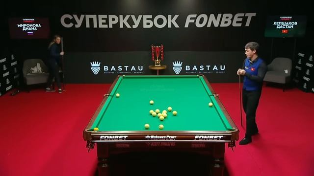 БИЛЬЯРД.. Быстрый Матч. Потрясающий ФИНАЛ! Миронова Диана VS Лепшаков Дастан.
