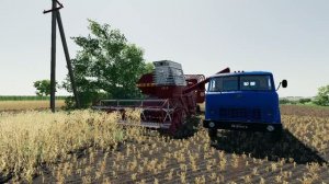 Farming Simulator 19/Село Кошмак,уборочная на нива ск-5-пун5 и маз 2 часть