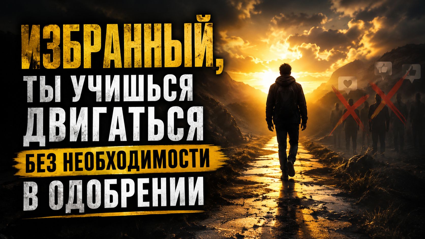 Избранный, ты учишься двигаться без необходимости в одобрении