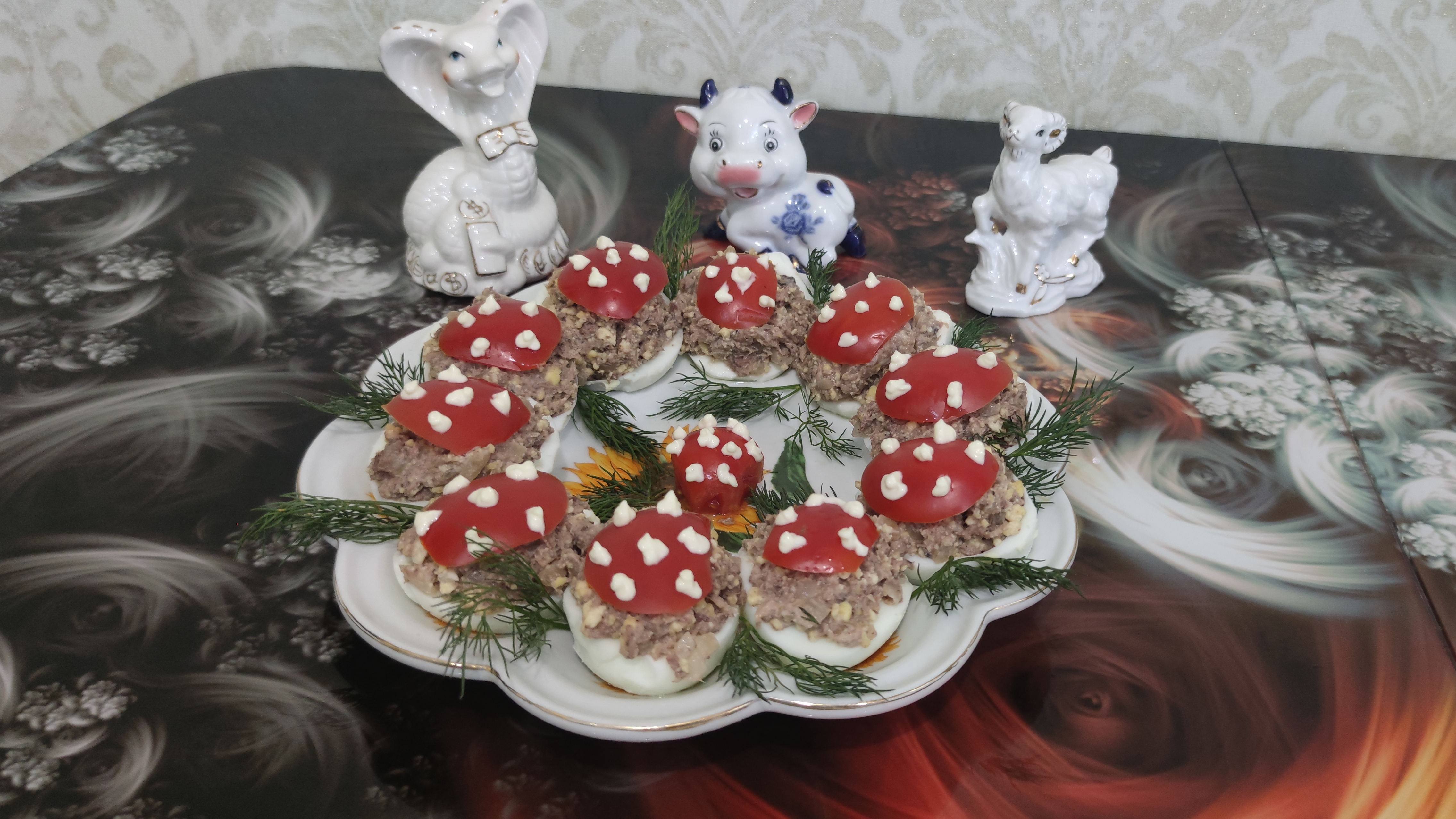 Яйца «Мухоморчики» с тунцом! 🍄 Вкуснейшая закуска (Анонс рецепта)